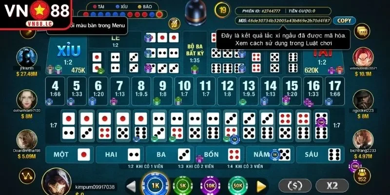 Khám phá thế giới cược đa dạng của Sicbo dice online