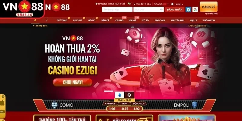 Tổng quan về sân chơi cá cược đẳng cấp quốc tế Vn88